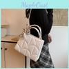Sac à épaule tendance Mini sac cabas élégant pour femmes Noir Blanc ou Rose pour la mode d'automne