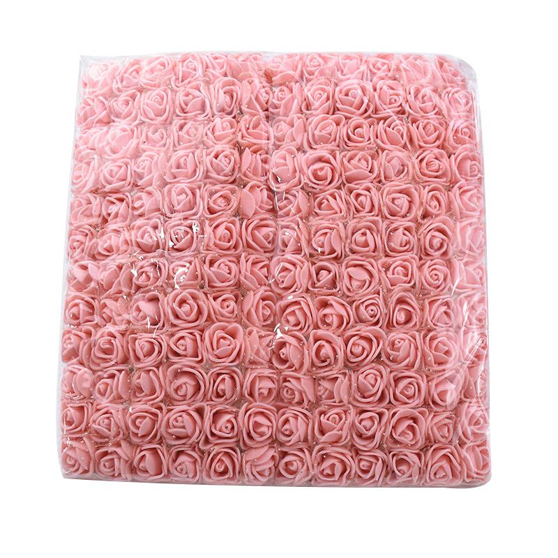 144pcs Artificial Flower PE Rose Outdoor UV Protection Garden Arch Wreath Wedding Home Diy Gift Box Festival Scrapbook Car Decor