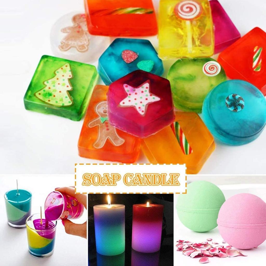 Polvo para Uñas para Uñas y Resina, Set de 15 Colores, Materiales para Nail Art, Diseño de Uñas DIY, Tinte para Resina UV, Polvo de Mica, Polvo de Mica, Polvo de Mica, Natural