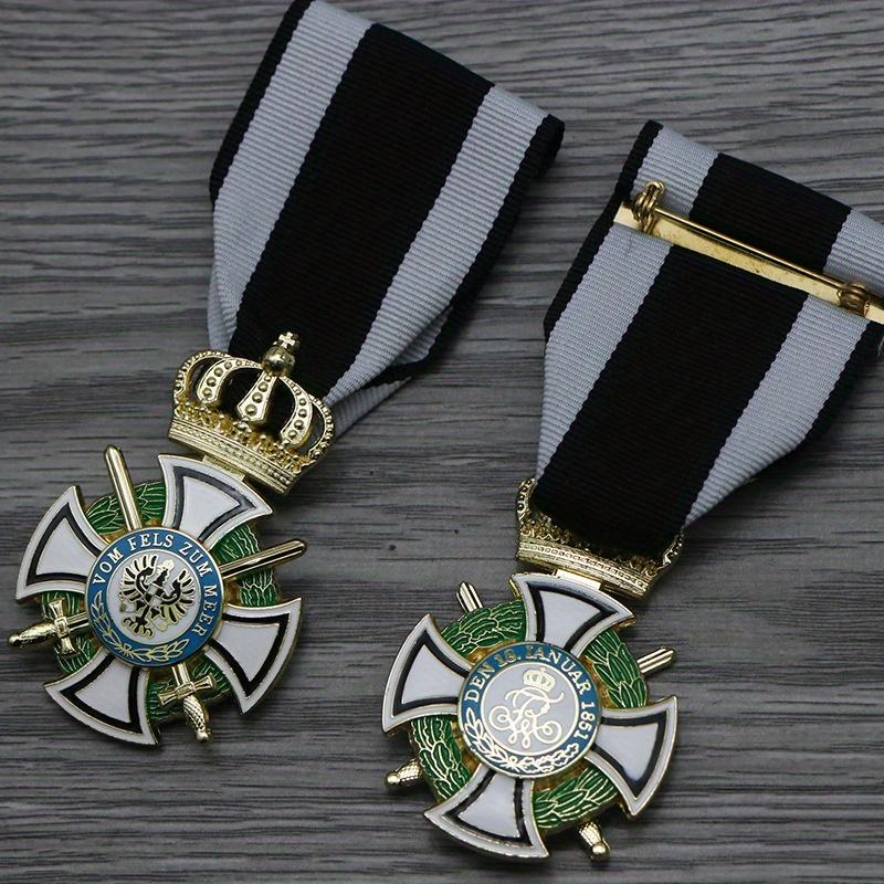 Hohenzollern Orden Mit Badge Prussian Knight Hohenzollern Order Double Sword Edition Badge Pins Brooch Jewelry Collectible