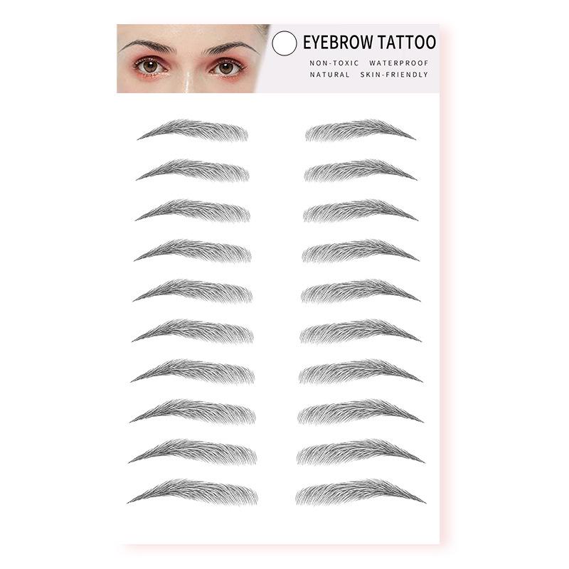 Zhengxiang 2025 Waterproof 6D Eyebrow Stickers - Realistic, Easy Makeup for a European, American, and Korean Style.