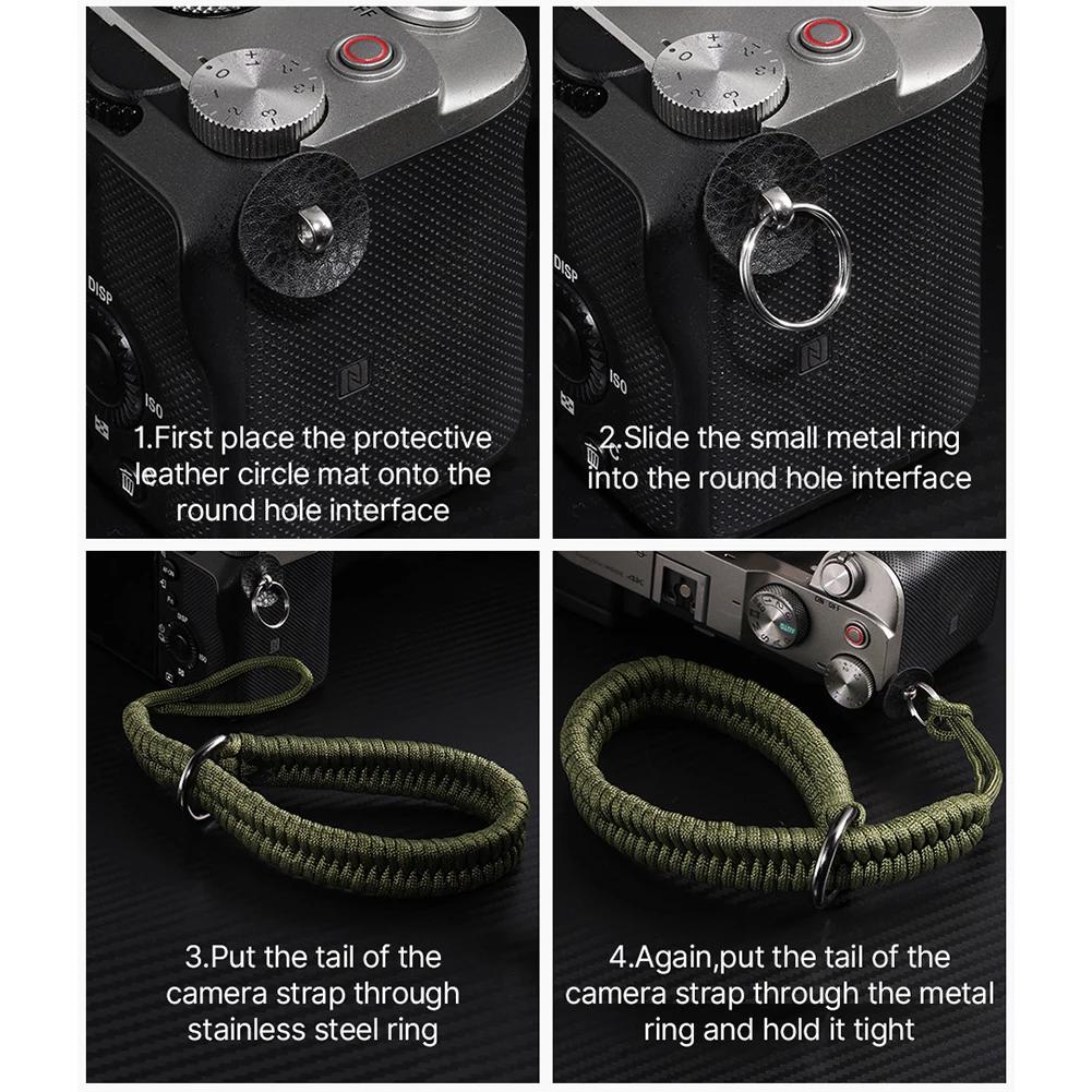 Handmade Woven Camera Wrist Strap with Safer Connector Camera Hand Strap Camera Strap for Canon Nikon Sony Fuji Leica Olympus