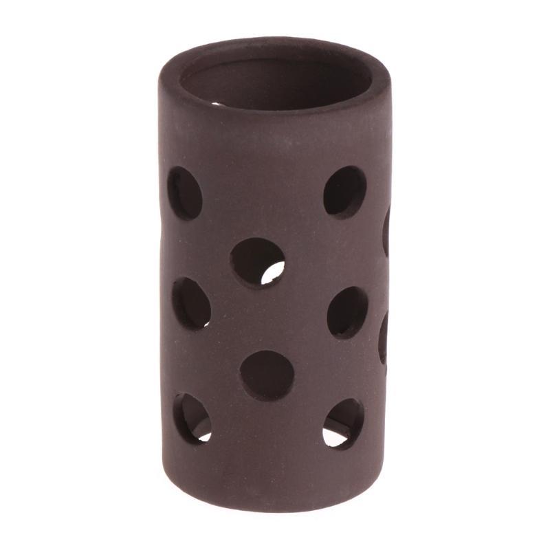 

Aquarium Decor Mini Ceramic Tube Cave Landscape Ornament for Small Fish Shrimp чорний