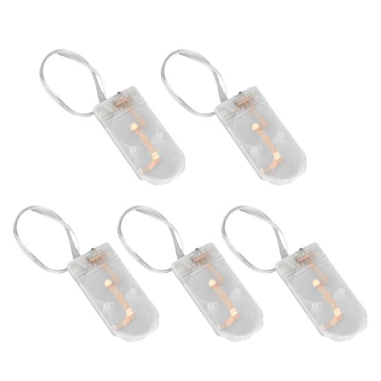 5Pcs Battery Box with Flat Flip Cover Two CR2032 Batteries Series Connection Switch Small Devices
