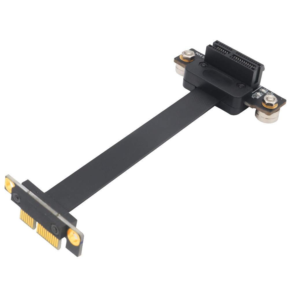 Male To Female Extension Compatible with and 16 PCI Express Riser and Graphics Cards with Magnet and LED PCI-e Cable, 1, 4, 8, Cards, 8Gbps, (Wide