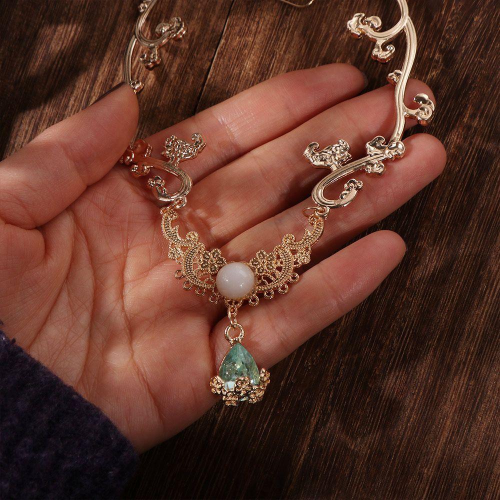 Luxus Strass-Haarband Fee Hanfu Kopfschmuck Sternenklare Glänzende Kopfkette Kopfschmuck