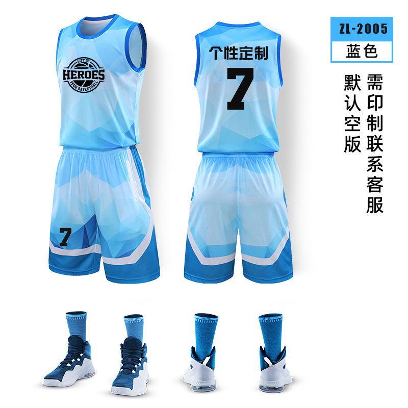 Basketball-Trikot-Set Herren-Trikot Studenten-Spieltrikot Sommer-Trainings-Trikot Sportdruck Basketball-Teamdruck
