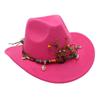 Hot-Selling Western Cowboy Hat Ethnic Style Stage Hat Warped Edge Fedora Hat British European And American Style