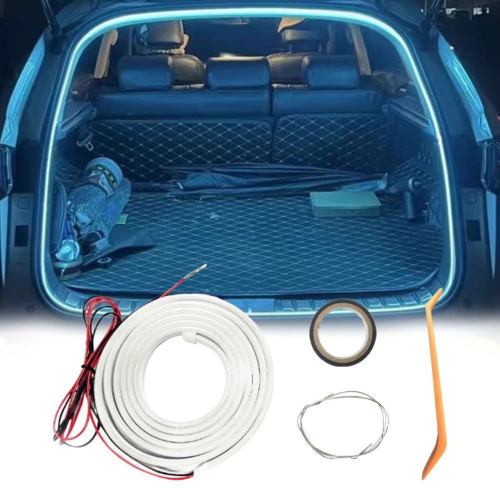 LED Automatic Tail Box Light Multifunction Auto Sensor Tail Light Strip Car Trunk Ambient Lighting Strip for Truck Trunk Decor