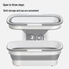 Home Large Silicone Foldable Bucket: Rectangular Mop & Bath Use