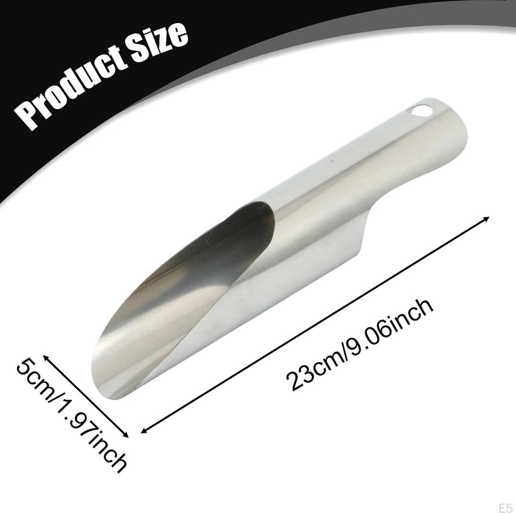 Garden Hand Scoop Multipurpose for Gardening Round Stainless Steel Bucket Potting Digging