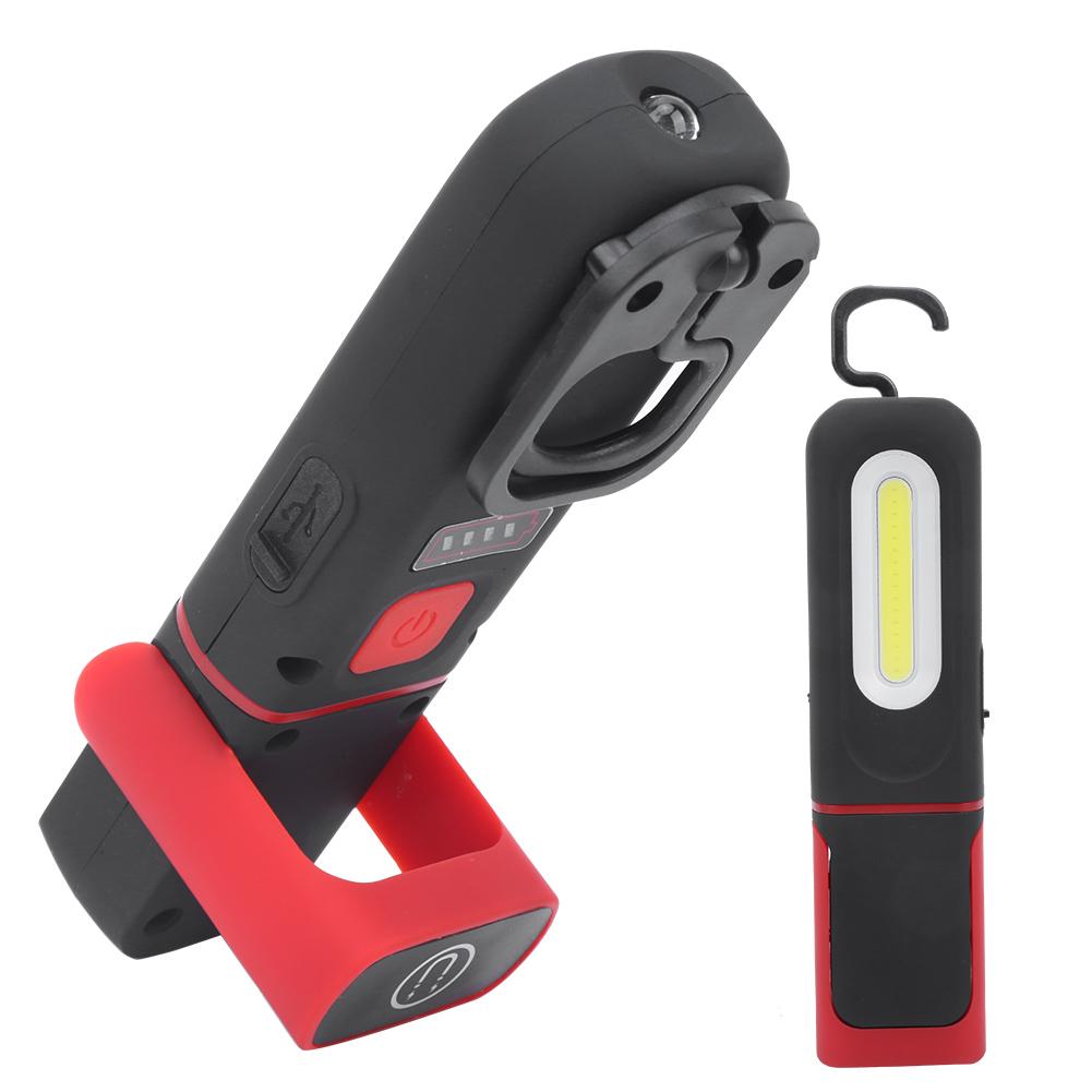 5W Portable COB Working Light Adjustable Multifunction Magnetic Emergency Flashlight USB Charging