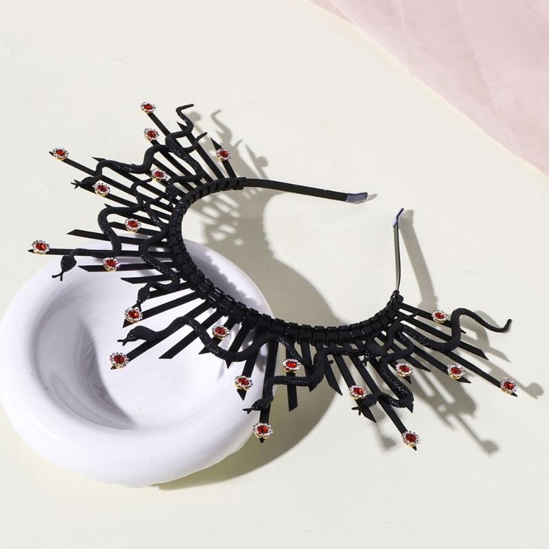 Mystical Snake Gothic Headwear Cosplay Hair Accesories Fashion Costume For Halloween Parties And Themed Event