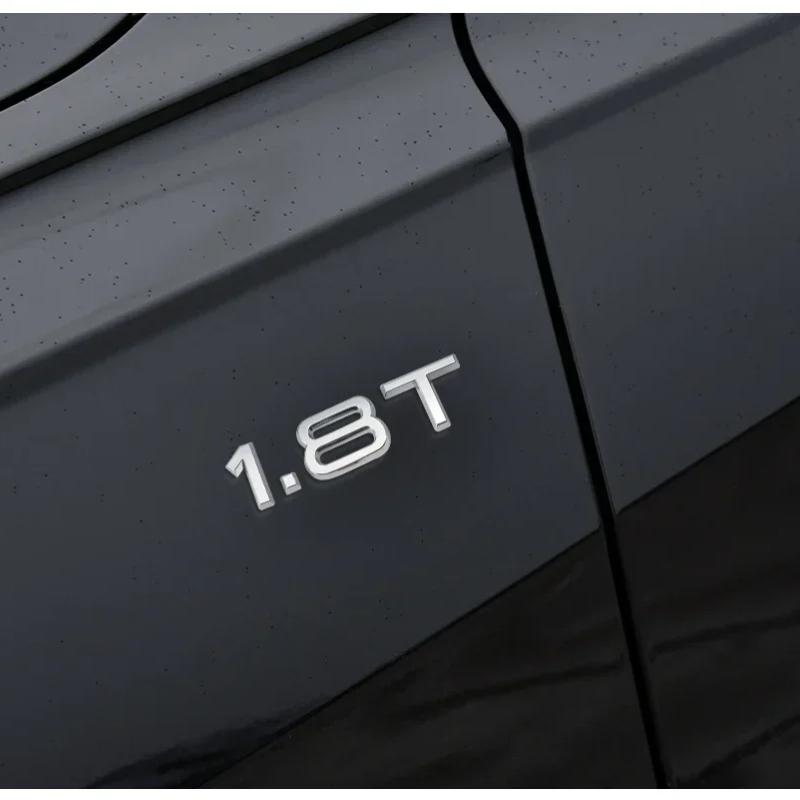 1.8T 2.0T 3.0T V6T V8T ABS badge stickers car rear trunk displacement decoration label
