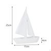 Elegant Sailboat Figurine, Decorative Nautical Art Sculpture for Home Office Decor