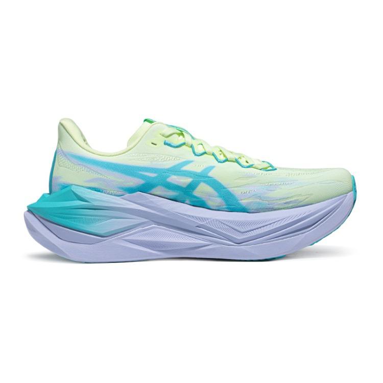 Asics Superblast 3 Comfortable Fitting Shock Absorbing Breathable Supportive Rebound Running Shoes Unisex Sneaker Green Blue 1013A177-750