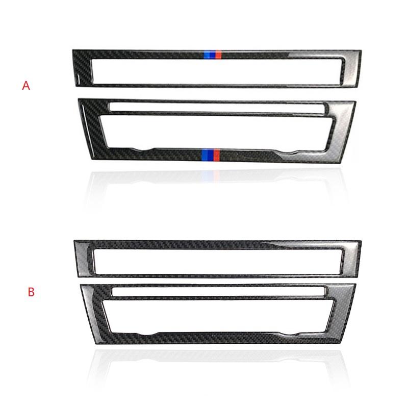 For BMW 5 Series F10 2011 2012 2013 2014 2015 2016 2017 Carbon Fiber Car Front Center Air Conditioning CD Control Panel