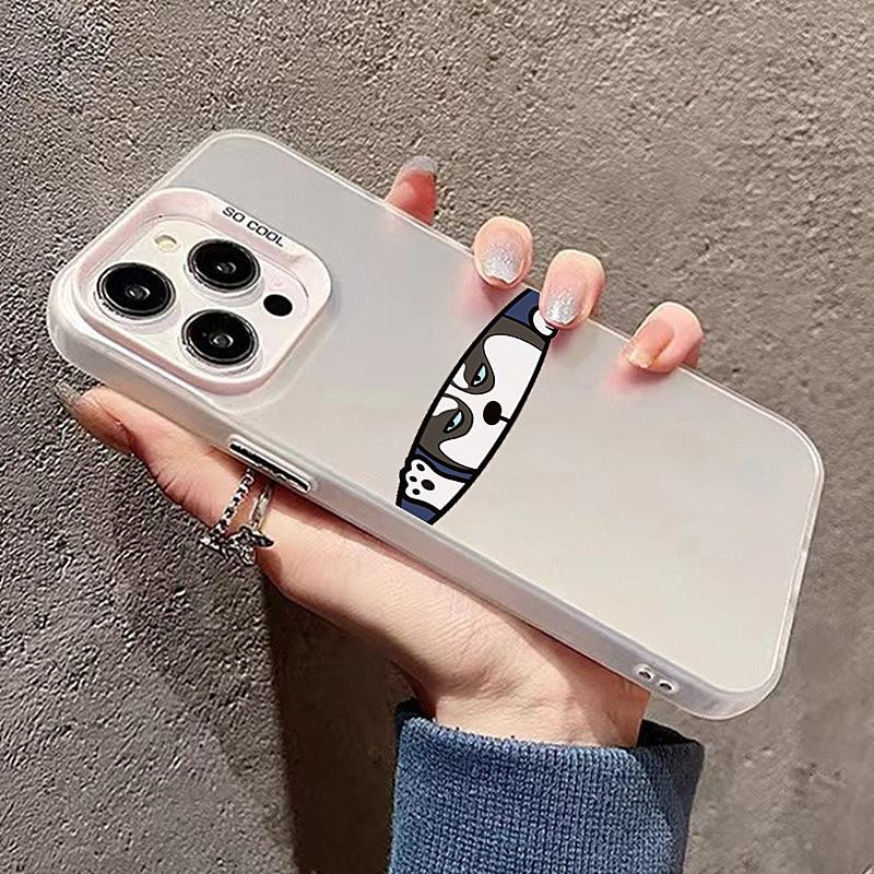 

Funny Dog Cool Eye Matte Laser Phone Case For Mi 11 Lite 5G 14 13T 13 12T 12X 12 Poco X6 X5 F5 M6 Pro Shockproof Cover For Xiaomi 12 (12X)