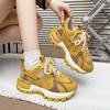 Fashion Ladies Shoes on Sale 2025 Versatile Women's Vulcanize Shoes Mixed Colors Platform Women Sneakers Outdoor Lace Up Casual Shoes