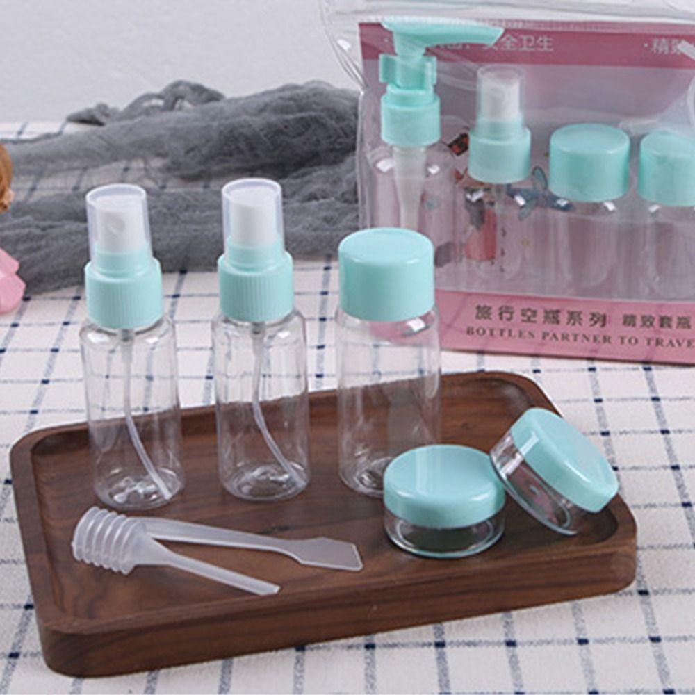 

Lotion Sub-Bottle Toiletry Bottle Pump Spray Bottle Makeup Bottles Kit Cosmetic Container Set green-7pcs