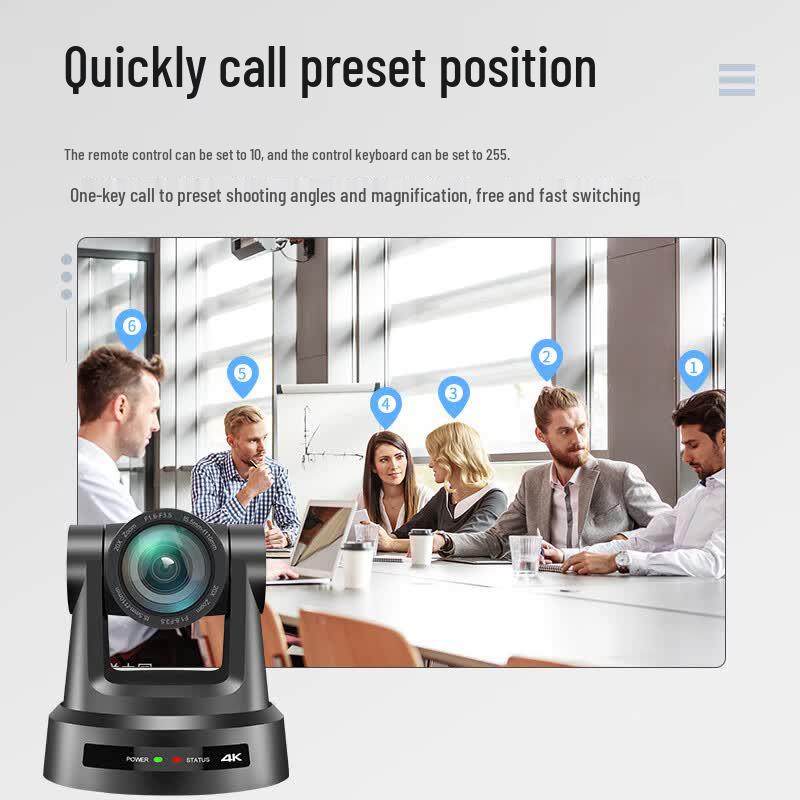 Huachang Vision 4K 12x Optical Zoom PTZ Conference Camera (CN Version)