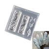 Flexible Nails Art Mold Accessory Molds Mermaids Tail Shape Decorative Moulds Silicone Texture for Various Nails Types