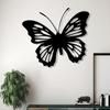 Butterfly Metal Wall Art Sculpture Rust Resistant Nature Insect Decor for Garden Living Room Valentine Gift