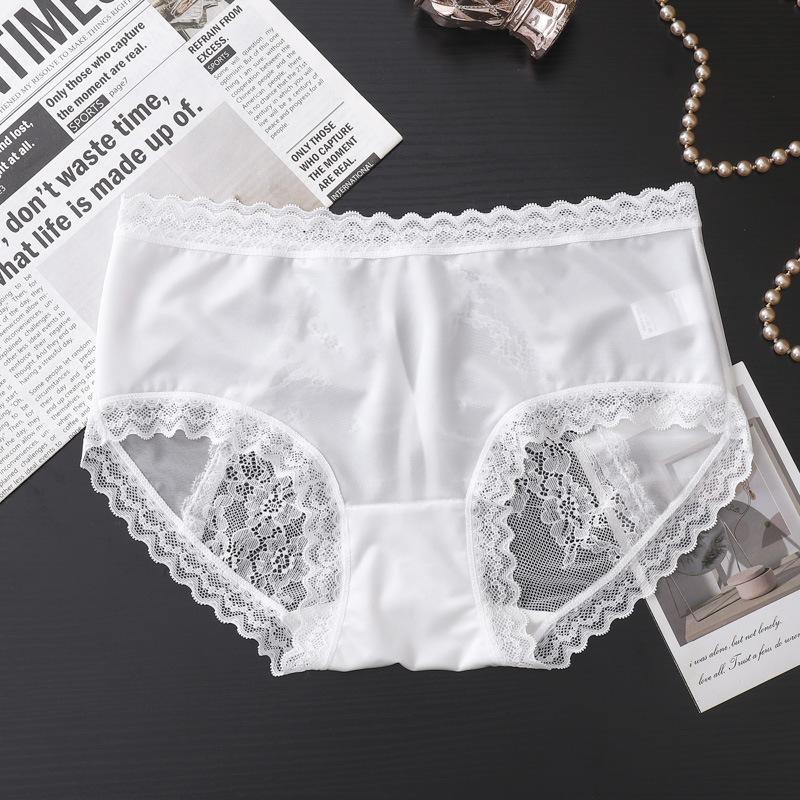 

Женское сексуальное кружевное нижнее белье Pure Desire Satin Hollow Triangle L белый