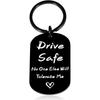 Men's Black Stainless Steel Military ID Card Keychain with Double-Sided Laser Engraving