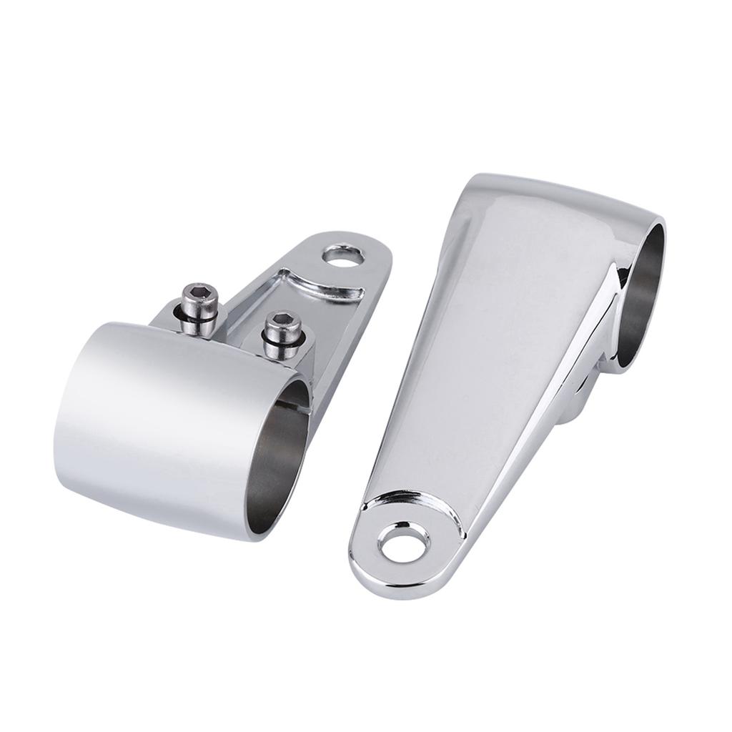 Chrome Motorcycle Headlight Side Mounting Front Fork Bracket for 35mm‑41mm Fork Tube
