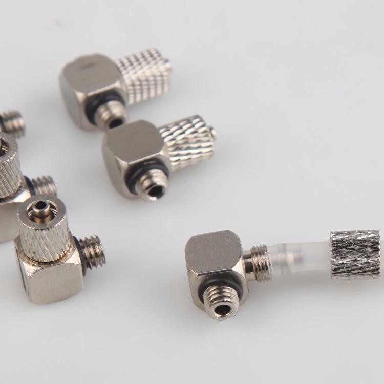 Mini Pneumatic Air Hose Quick Connect Elbow Fitting (PC6-M5, 6-M6, 4-M5, 4)