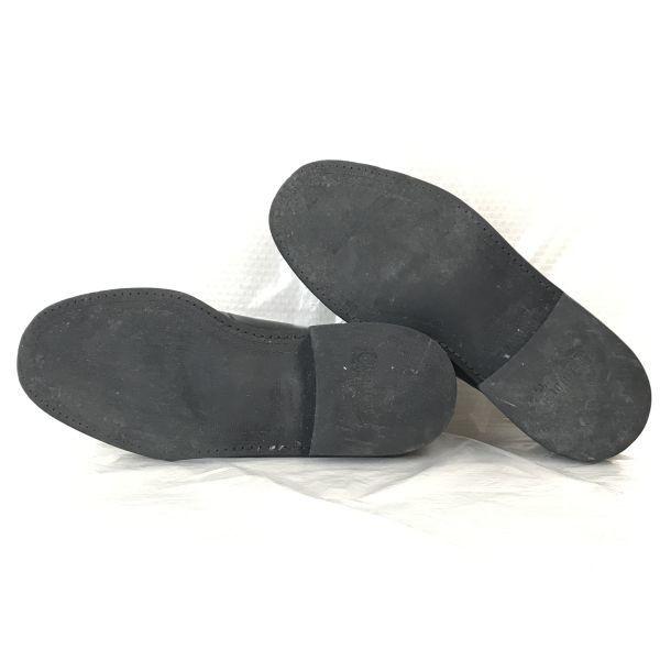 The Kenford Leather Plain Toe Shoes [24.5/Black] Business Dress Shoes(USED)
