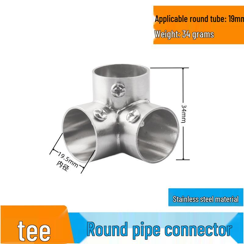 25 Snap-On Stainless Steel Pipe Connectors for Greenhouse Clamps