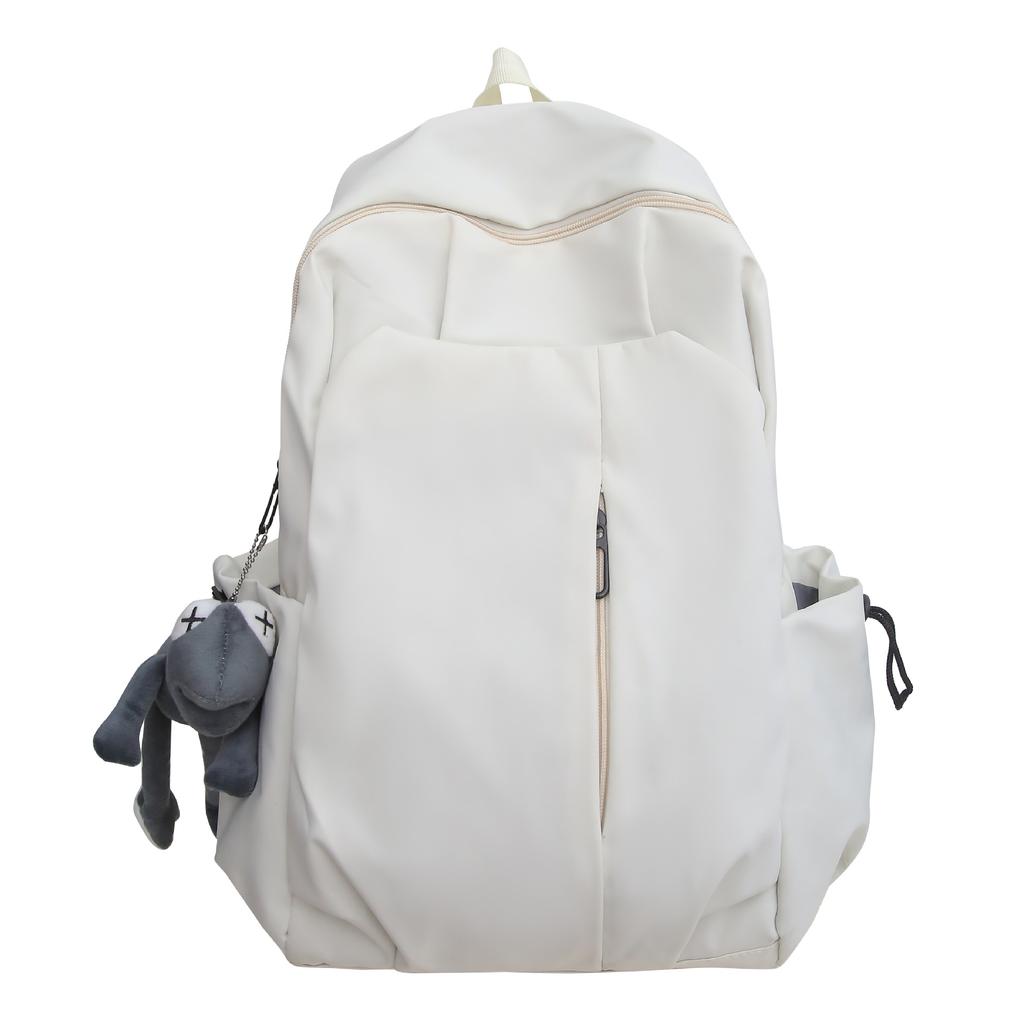Schoolbag Schoolbag Male College Student Ins Trendy Cool Casual Simple Large Capacity Backpack Junior High School High School Travel Backpack