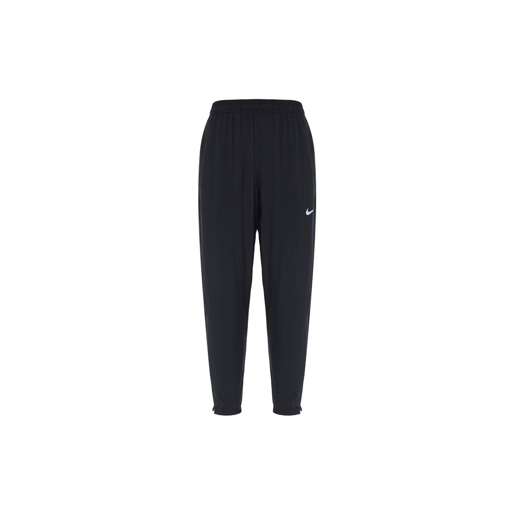 Nike Elastic Logo Loose Mid-Waist Straight Casual Pants Men Bottoms Black FQ4781-010