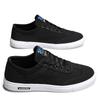 Black Canvas Breathable Men Shoes Trendy Flats Male Sneakers Outdoor Fashion Lace Up Casual Vulcanized Mens Sport Shoes