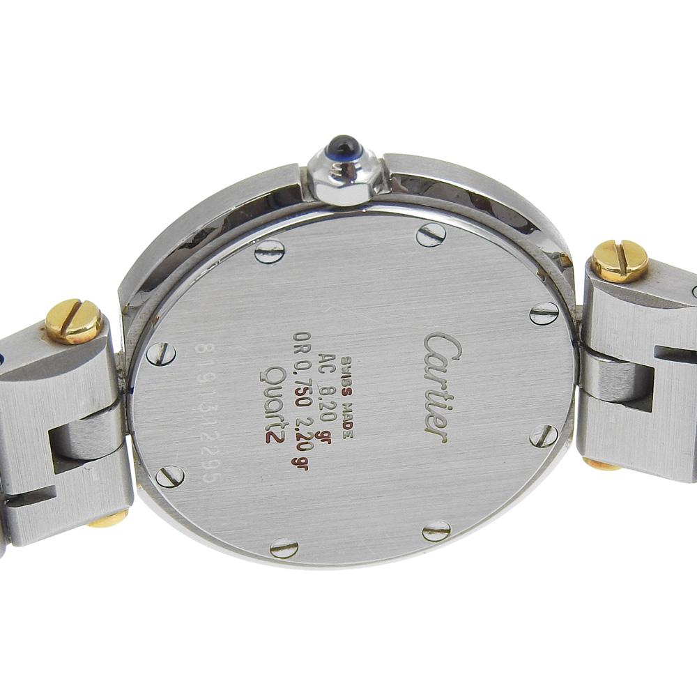 Cartier Santos Round SM Watches 84038288 Cal.81 whiteDial Stainless Steel/YG Quartz Analog Display Women Used