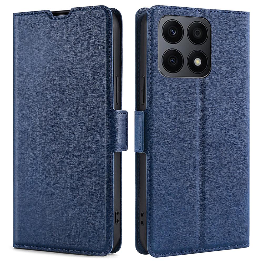 Dla Honor X8a 4G Ultracienkie Etui na Telefon PU Skóra Podstawka Przegródka na Karty Pokrowiec Ochronny