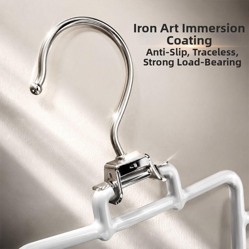 Space Saving Double Sided Hanger Metal Hat Rack Durable V Shaped Hanger  for Wardrobe