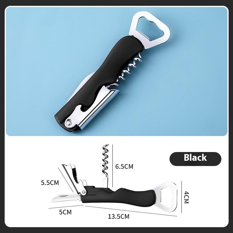 

Многофункциональная портативная открывалка для бутылок из нержавеющей стали, креативный дизайн для вина, для ресторанов и баров