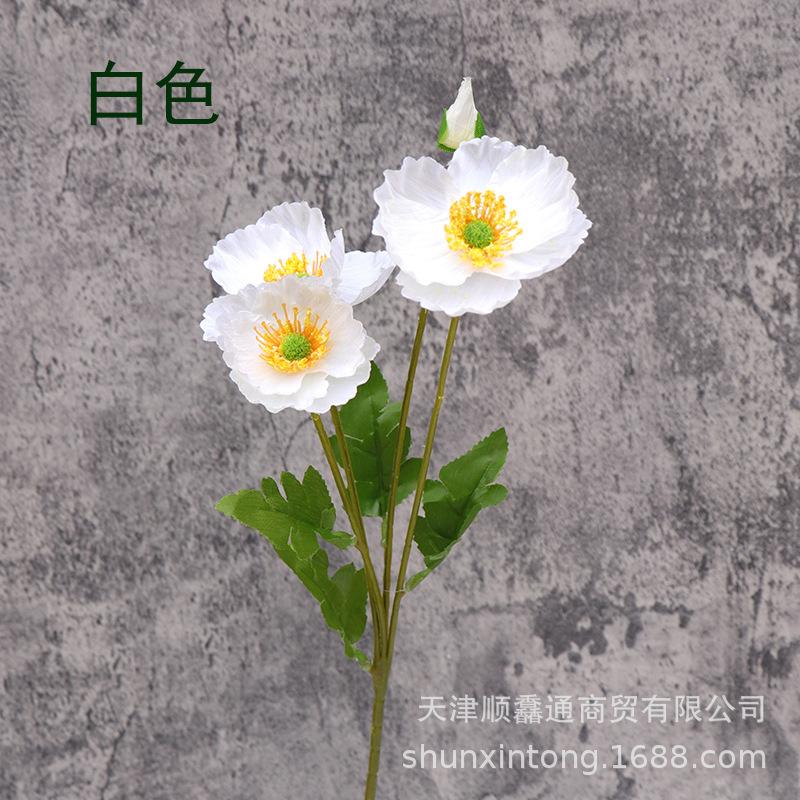 Artificial Flower Poppy Silk Flower Decoration For Floral Arrangements
