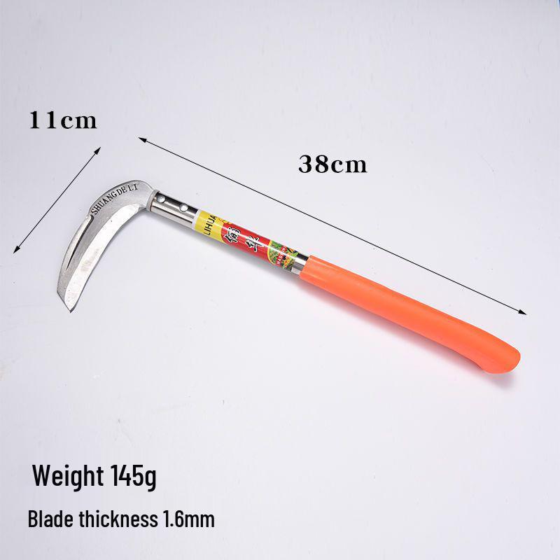 Sense mit extra langem Stiel für Gras, Mais, Weizen und Camping