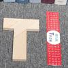 Nowe drewniane puzzle tangram w kształcie litery T Montessori Wzór geometryczny Redukcja stresu Interakcja rodzinna Zabawki edukacyjne dla dorosłych dla dzieci