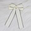 Korean Style Bow Hair Clip - Simple & Sweet Women's Ribbon Accessory