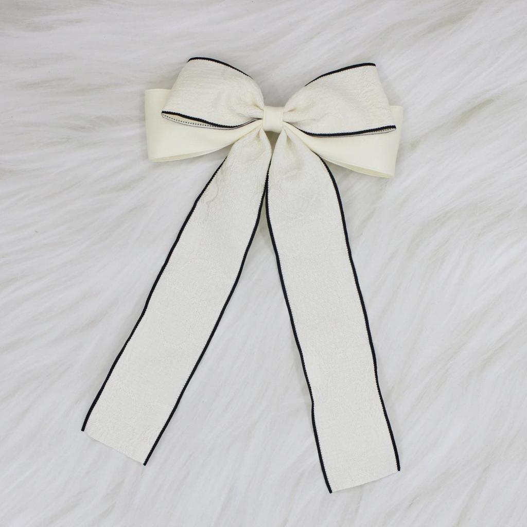 Korean Style Bow Hair Clip - Simple & Sweet Women's Ribbon Accessory
