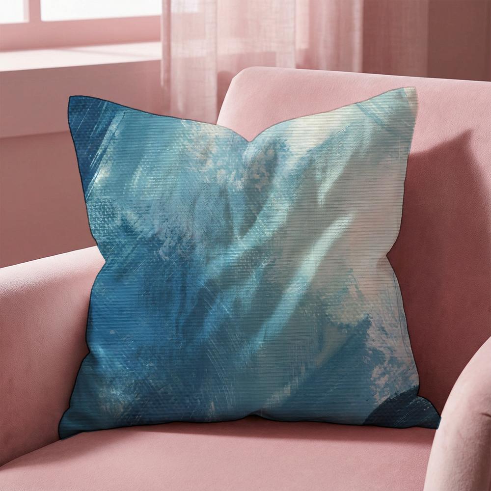 Abstract Texture Cushion Cover MultiScene Pillow Cover for Home Car Reversible Soft Durable for Daily Use