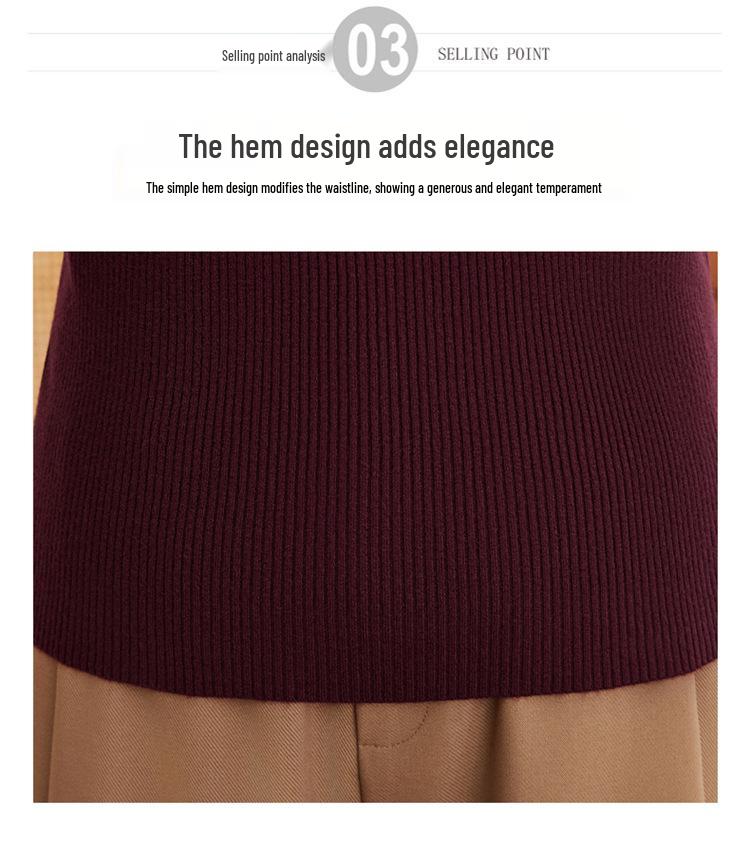 2025 New Winter Knit Sweater for Middle-aged Women - Stylish Base Layer