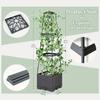 Garden Bed Planters Box for Climbing Vegetables Plant, Self Watering Tomato Cages for Garden Pots for Patio Greenhouse