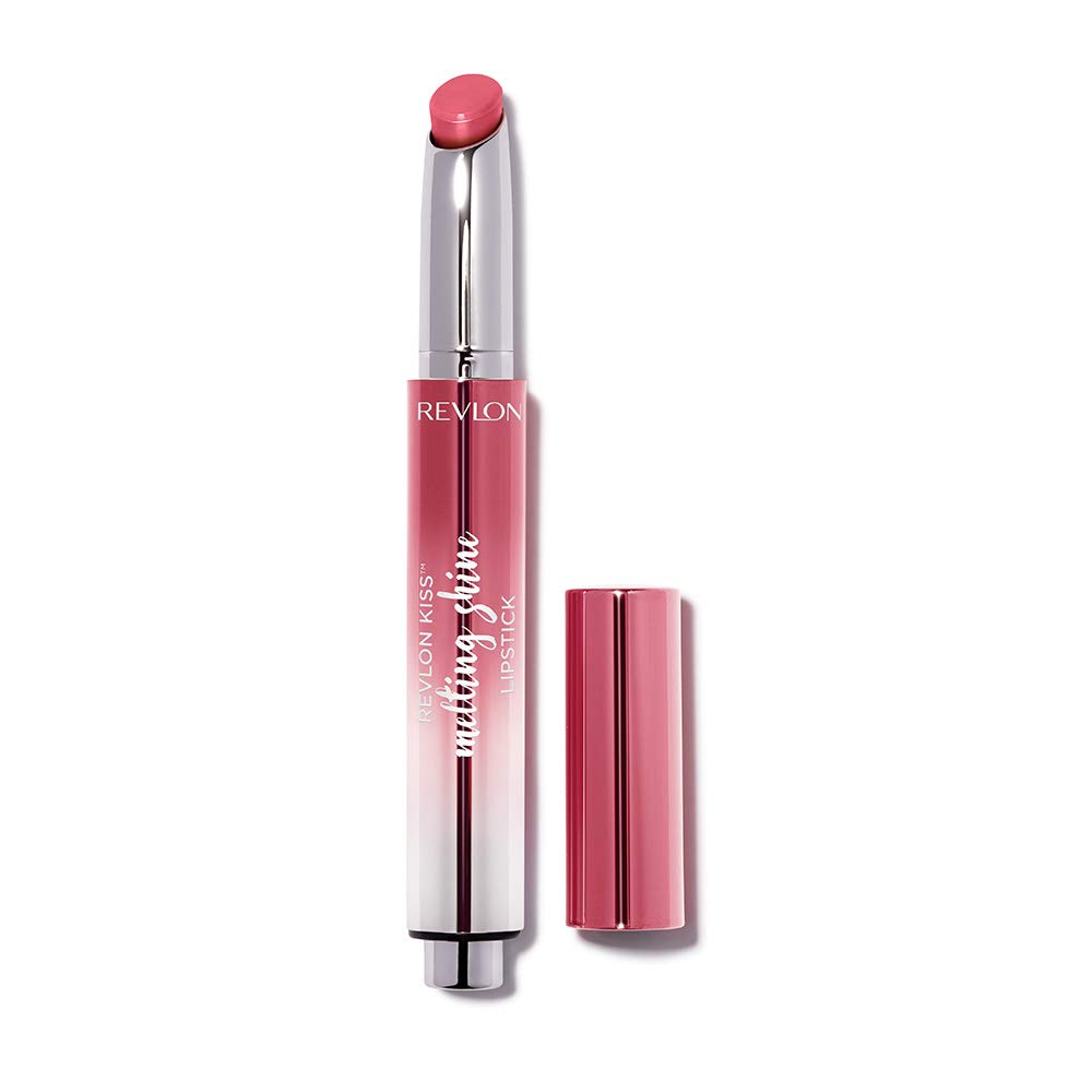Revlon Kiss Melting Shine Lipstick 002 Nude Glare Sheer Pink Lipstick Nude Glare (Color Image [Coral]) 4.2g