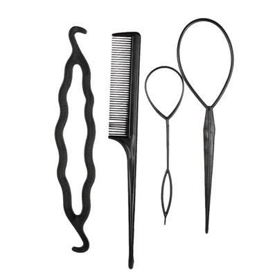 4ks Hair Twist Styling Clip Stick Pin Drdol Copu Maker Sada vlasových doplňků Sada DIY Hair Styling Tool
